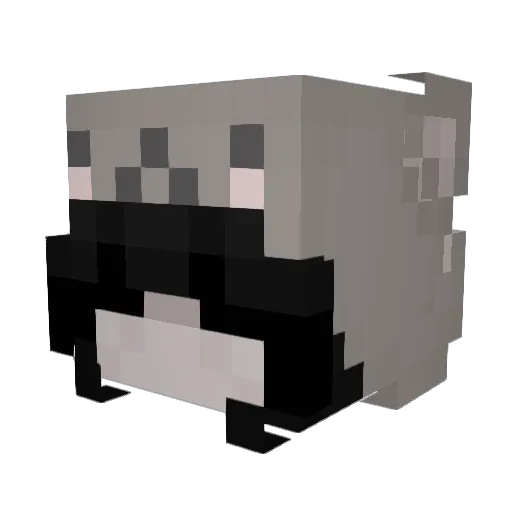 flamerose0 Minecraft avatar head, 3D render