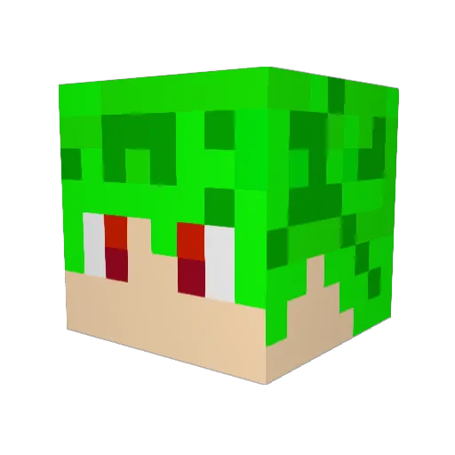 flamesoffire Minecraft avatar head, 3D render