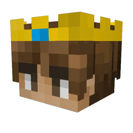 flamethrower15 Minecraft avatar head, 3D render