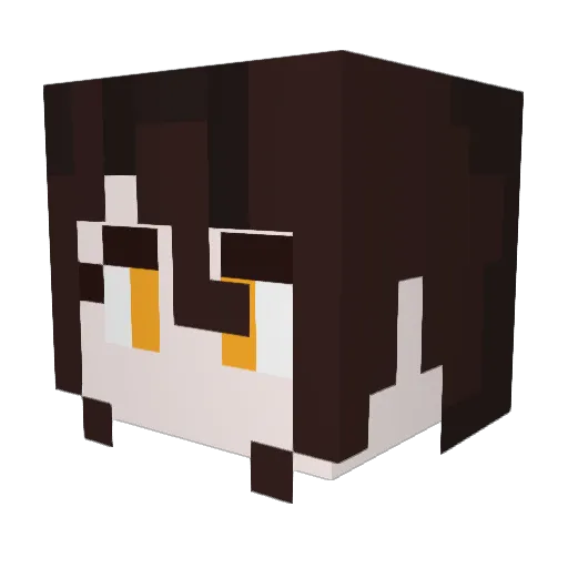 flameyellis Minecraft avatar head, 3D render