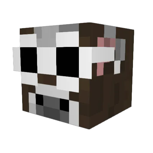 flaming_____96 Minecraft avatar head, 3D render