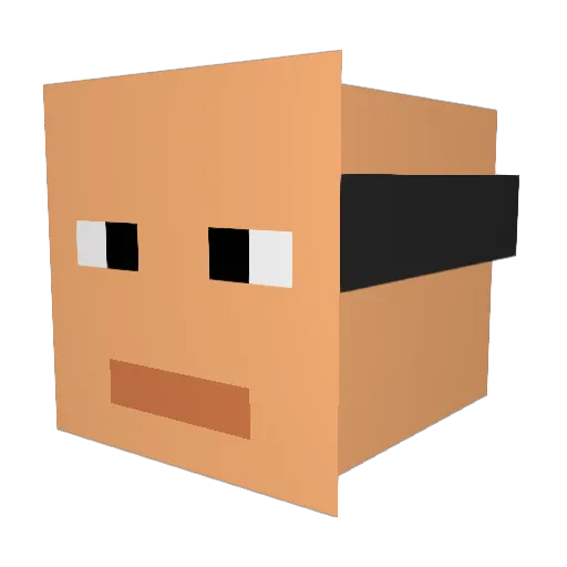 flaming_booger Minecraft avatar head, 3D render