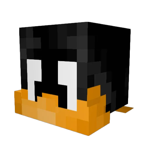 flaming_ducky Minecraft avatar head, 3D render
