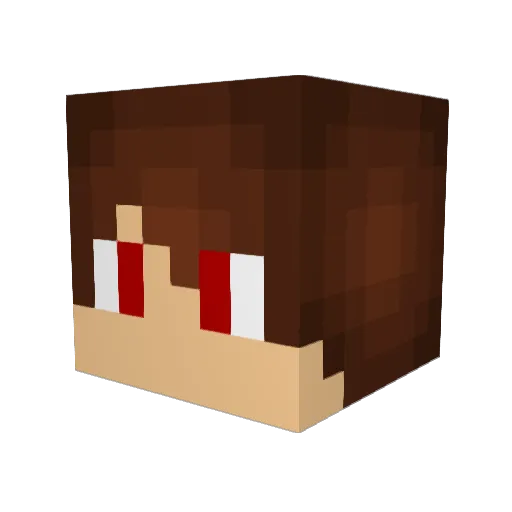flaming_gamer1 Minecraft avatar head, 3D render