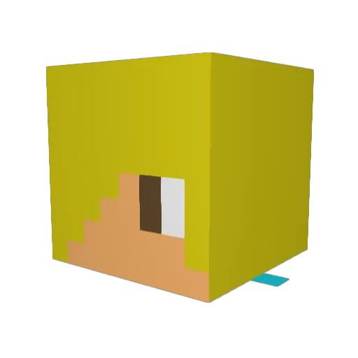 flamingbutter05 Minecraft avatar head, 3D render