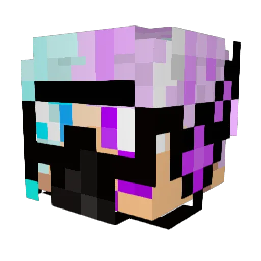 flamingdust_ Minecraft avatar head, 3D render