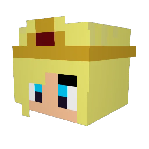 flamingocfs Minecraft avatar head, 3D render