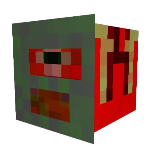 flamingskeletons Minecraft avatar head, 3D render