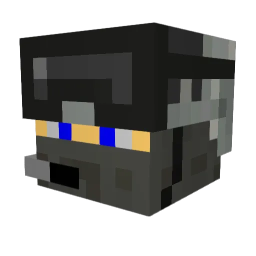 flamingskulls13 Minecraft avatar head, 3D render