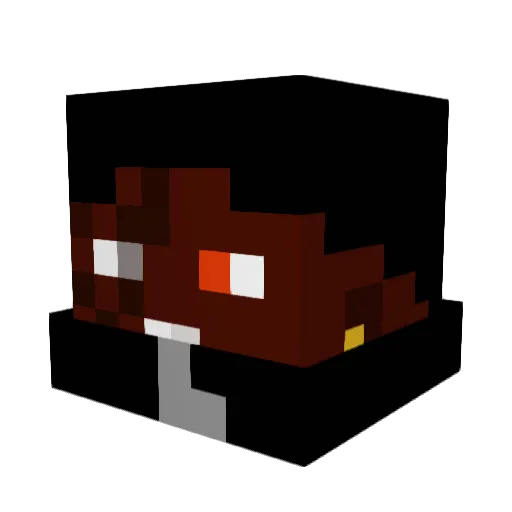 flamingwolf2 Minecraft avatar head, 3D render
