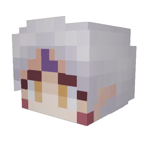 flamingwrath Minecraft avatar head, 3D render