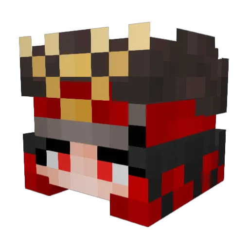 flamizy Minecraft avatar head, 3D render