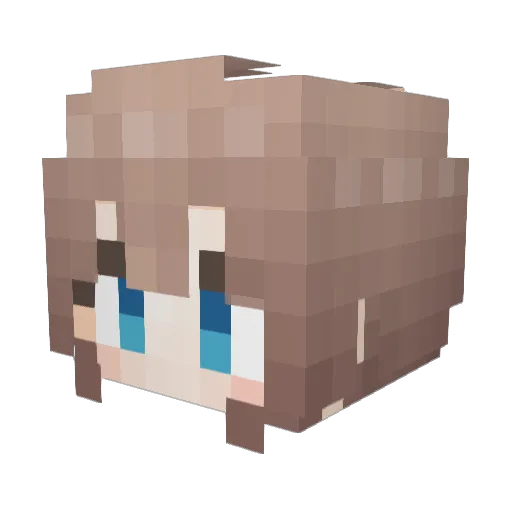 flamme84 Minecraft avatar head, 3D render