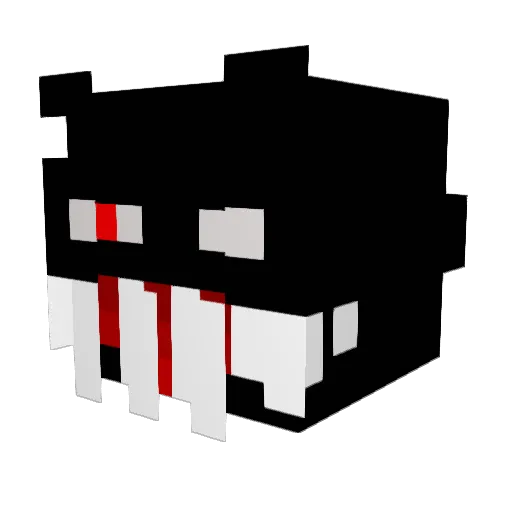 flammenkonig Minecraft avatar head, 3D render