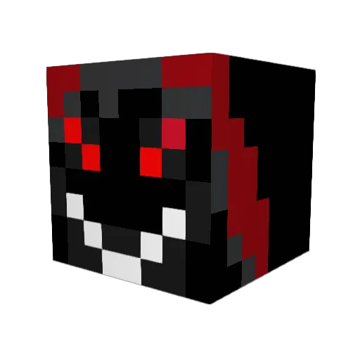 flammentornado Minecraft avatar head, 3D render