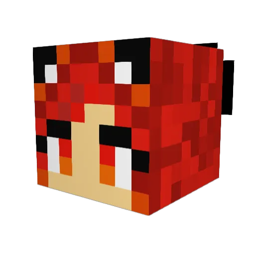 flamy01 Minecraft avatar head, 3D render
