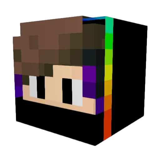 flanagator Minecraft avatar head, 3D render