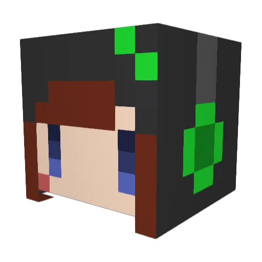 flandresc Minecraft avatar head, 3D render