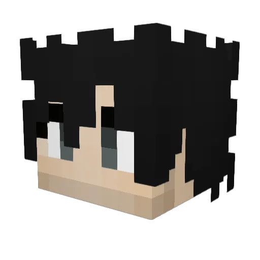 flankVEVO Minecraft avatar head, 3D render