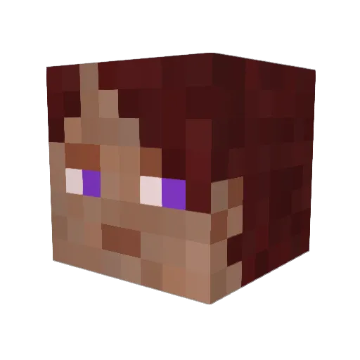 flannalamb Minecraft avatar head, 3D render