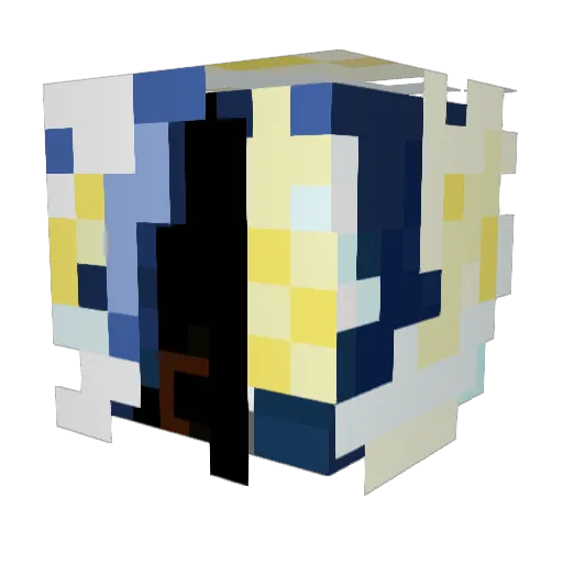 flansgod Minecraft avatar head, 3D render