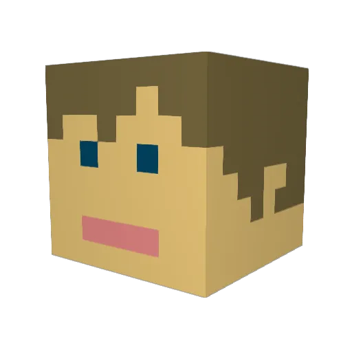 flapjack042 Minecraft avatar head, 3D render