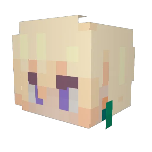 flapjackd Minecraft avatar head, 3D render