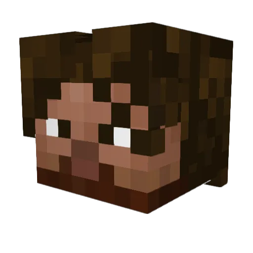 flaplad Minecraft avatar head, 3D render