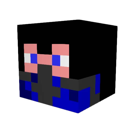 flappychucks Minecraft avatar head, 3D render