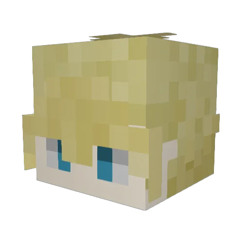 flaredsun Minecraft avatar head, 3D render