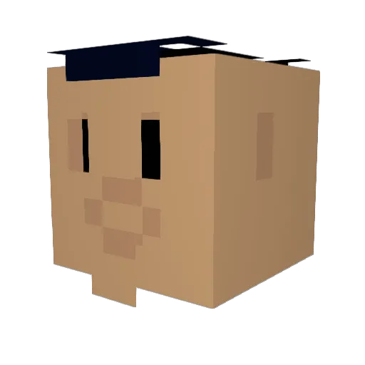 flareman99 Minecraft avatar head, 3D render