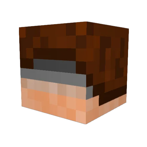 flareonflarez Minecraft avatar head, 3D render