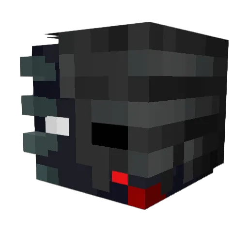 flarepyrolysis Minecraft avatar head, 3D render