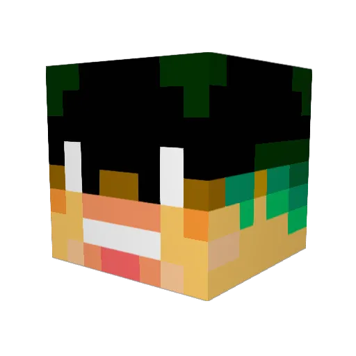 flas_819 Minecraft avatar head, 3D render