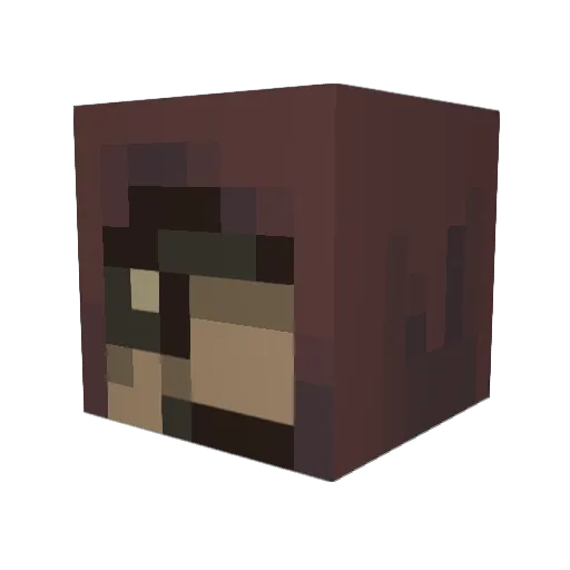 flash1013 Minecraft avatar head, 3D render