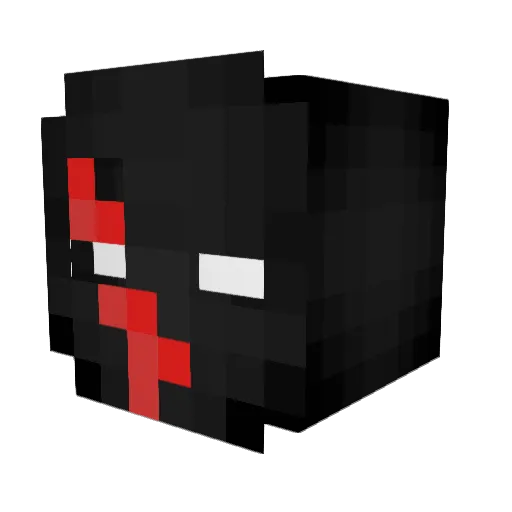 flash_crash1 Minecraft avatar head, 3D render