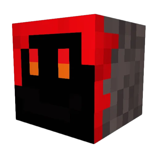 flashflamer Minecraft avatar head, 3D render