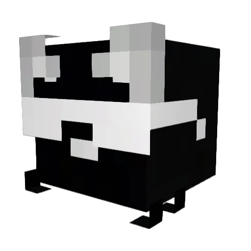 flashiemal Minecraft avatar head, 3D render