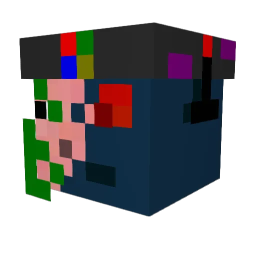 flashjet10 Minecraft avatar head, 3D render