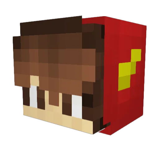 flashrin02 Minecraft avatar head, 3D render