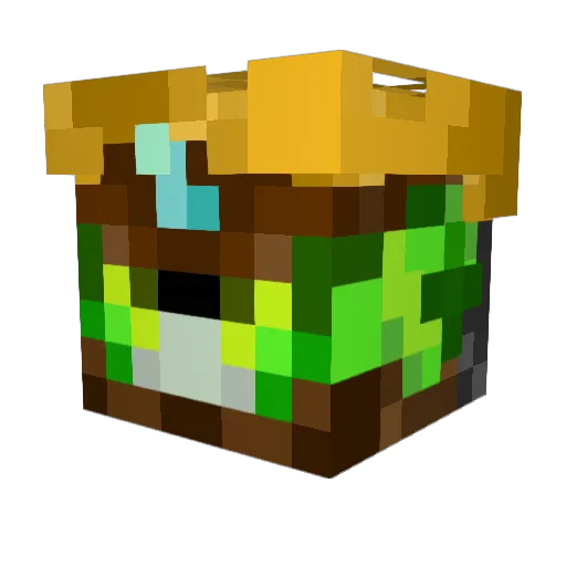 flashvector Minecraft avatar head, 3D render