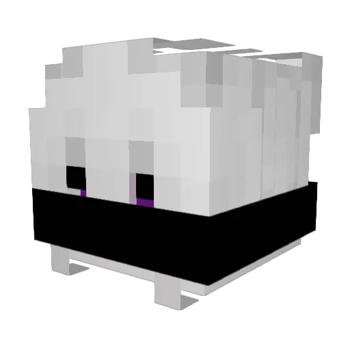 flatberb_ Minecraft avatar head, 3D render