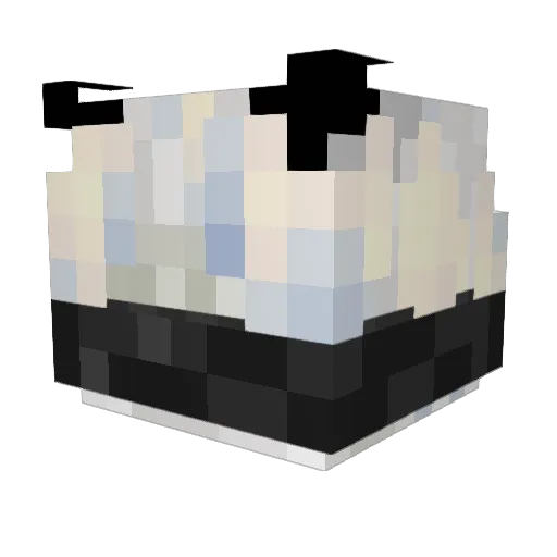 flaviebdy Minecraft avatar head, 3D render