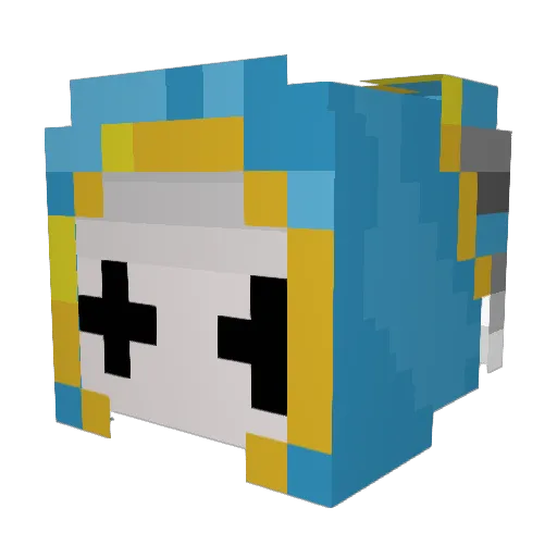 flawedpunk Minecraft avatar head, 3D render