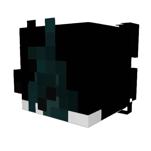 flawers_ Minecraft avatar head, 3D render