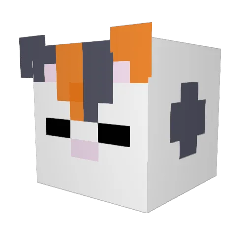 flawlesslia Minecraft avatar head, 3D render