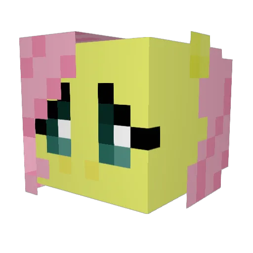 flawlessxx Minecraft avatar head, 3D render