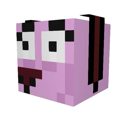flawlol Minecraft avatar head, 3D render