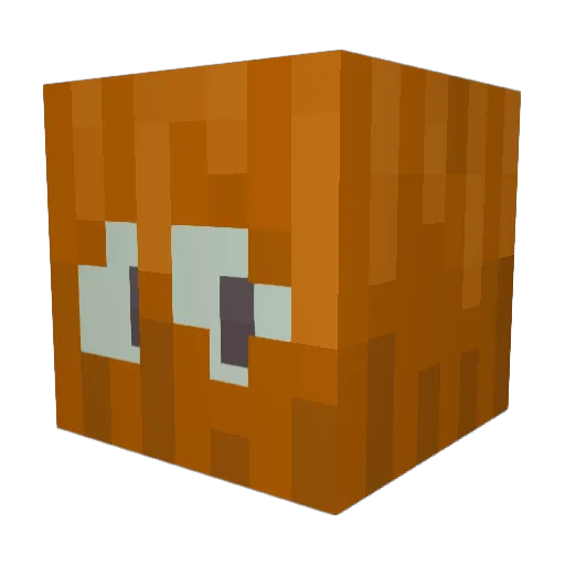 flax_ Minecraft avatar head, 3D render