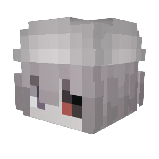 flayyke Minecraft avatar head, 3D render